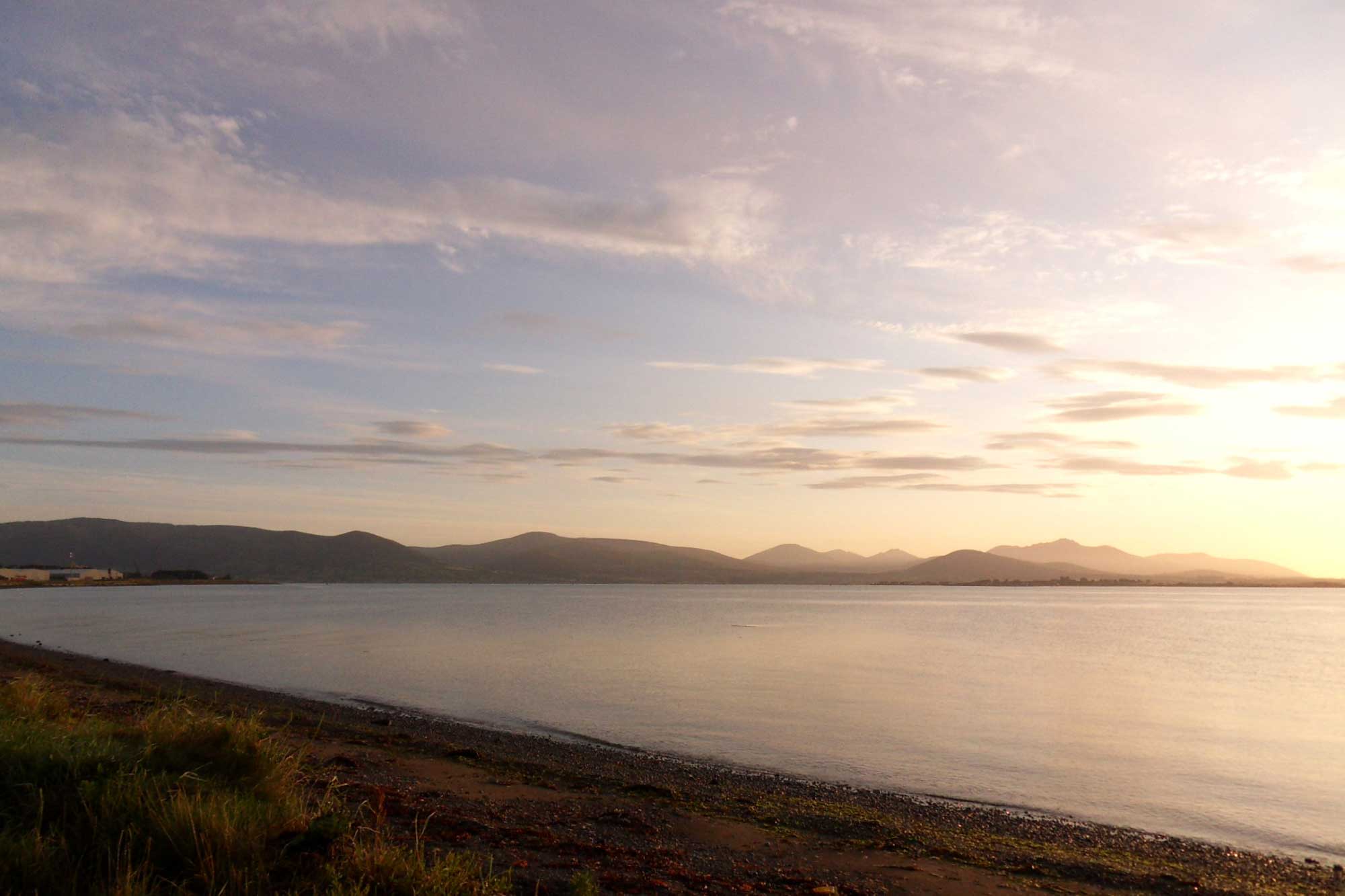 The Mourne Mountains from Carlingford Shore